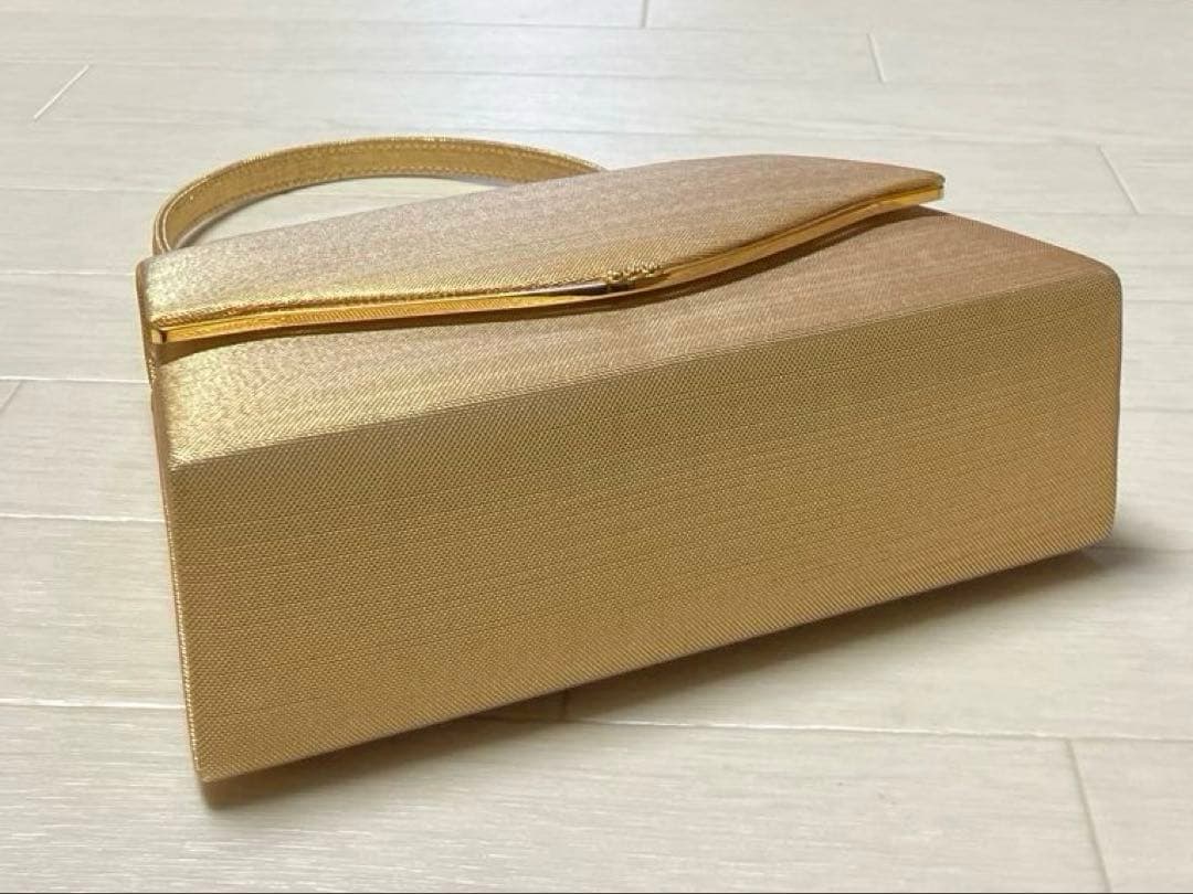 《美品》草履バッグセット　ゴールド　Lサイズ