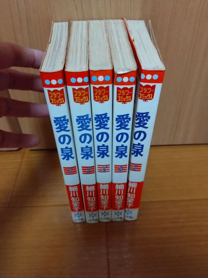 細川知栄子 愛の泉 全5巻 初版 少女漫画 昭和レトロ - メルカリ