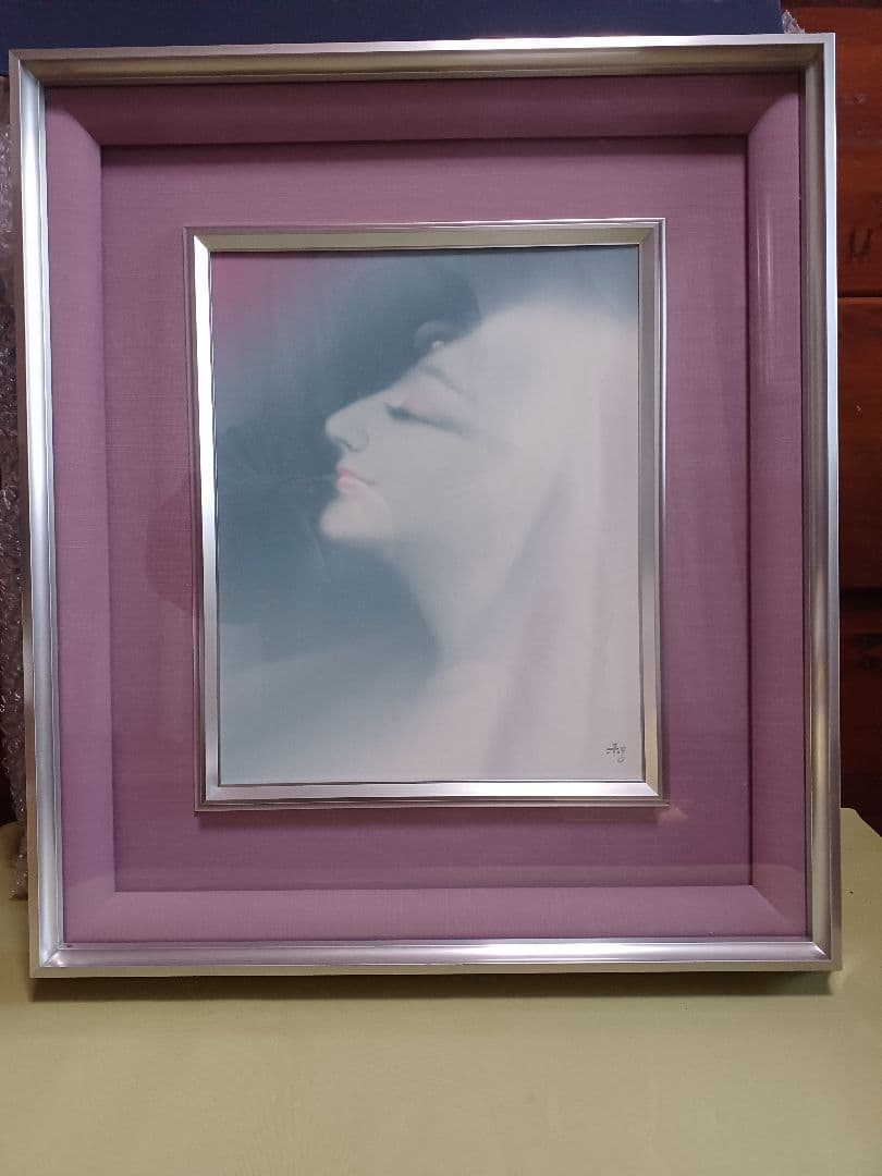 若尾和呂　「献身」 油彩　F3号　タリズマニックアート　幸運を招く絵　膜面描法 若尾和呂 「献身」 油彩 F3号 タリズマニックアート 幸運を招く絵 膜面