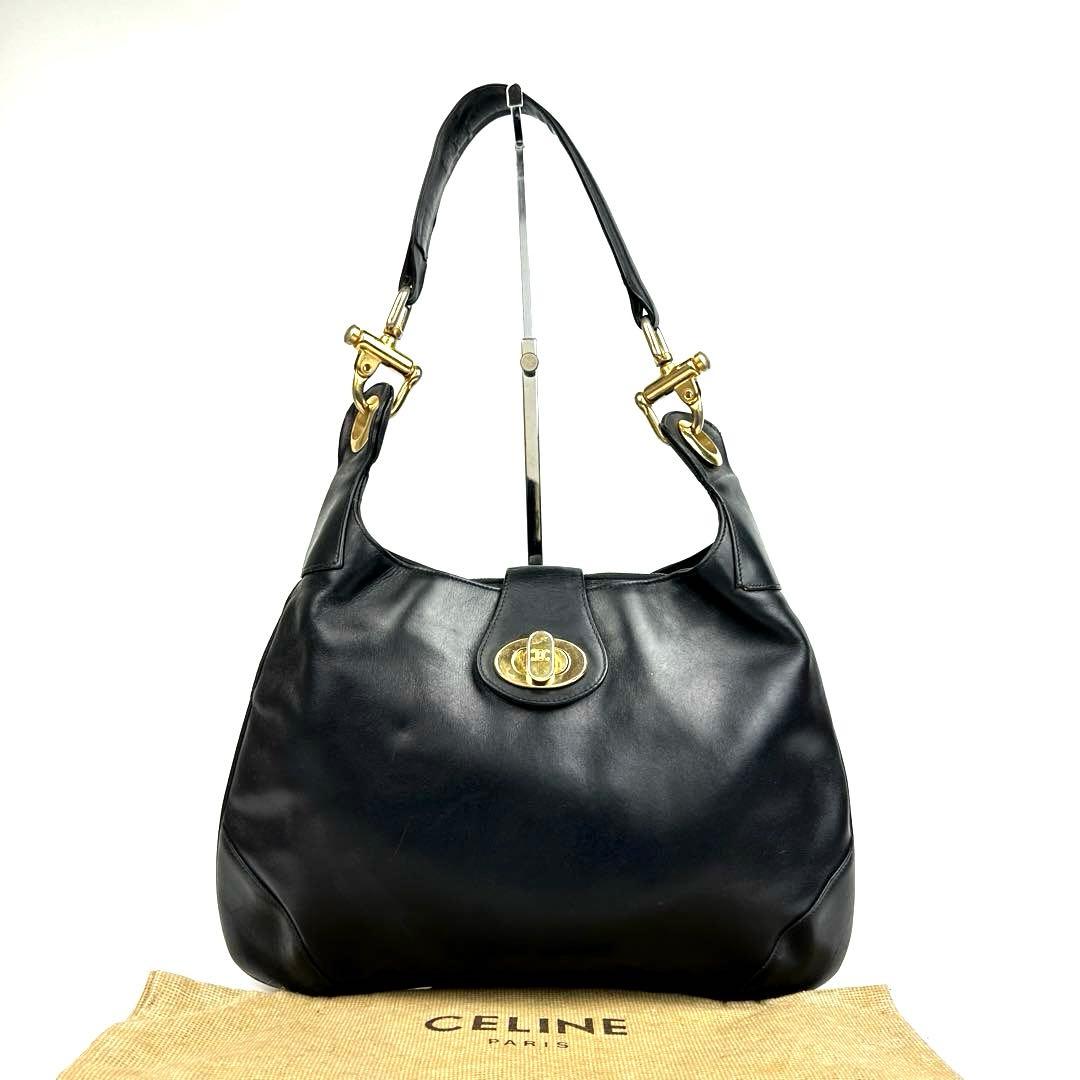 人気】セリーヌ ワンショルダー 肩掛け トリオンフ ターンロック金具
