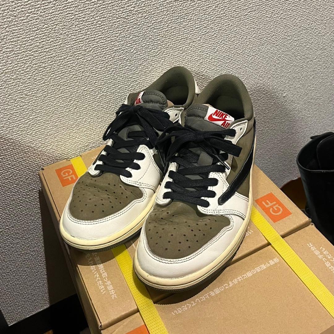 Travis Scott×Jordan 1 Reverse Olive 26.5 - メルカリ