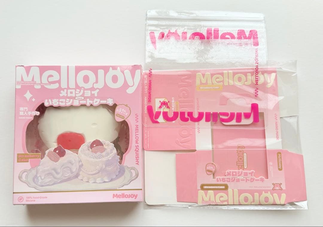 シュリンクつき】Mellojoy いちごショートケーキスライス スクイーズ