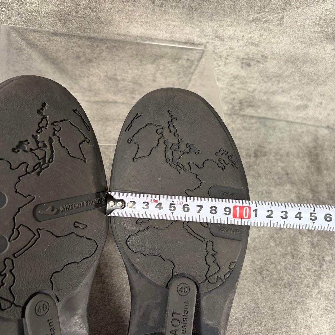 美品　NAOTO ナオト　プレーントゥ　ビジネスシューズ　レザー　ブラック