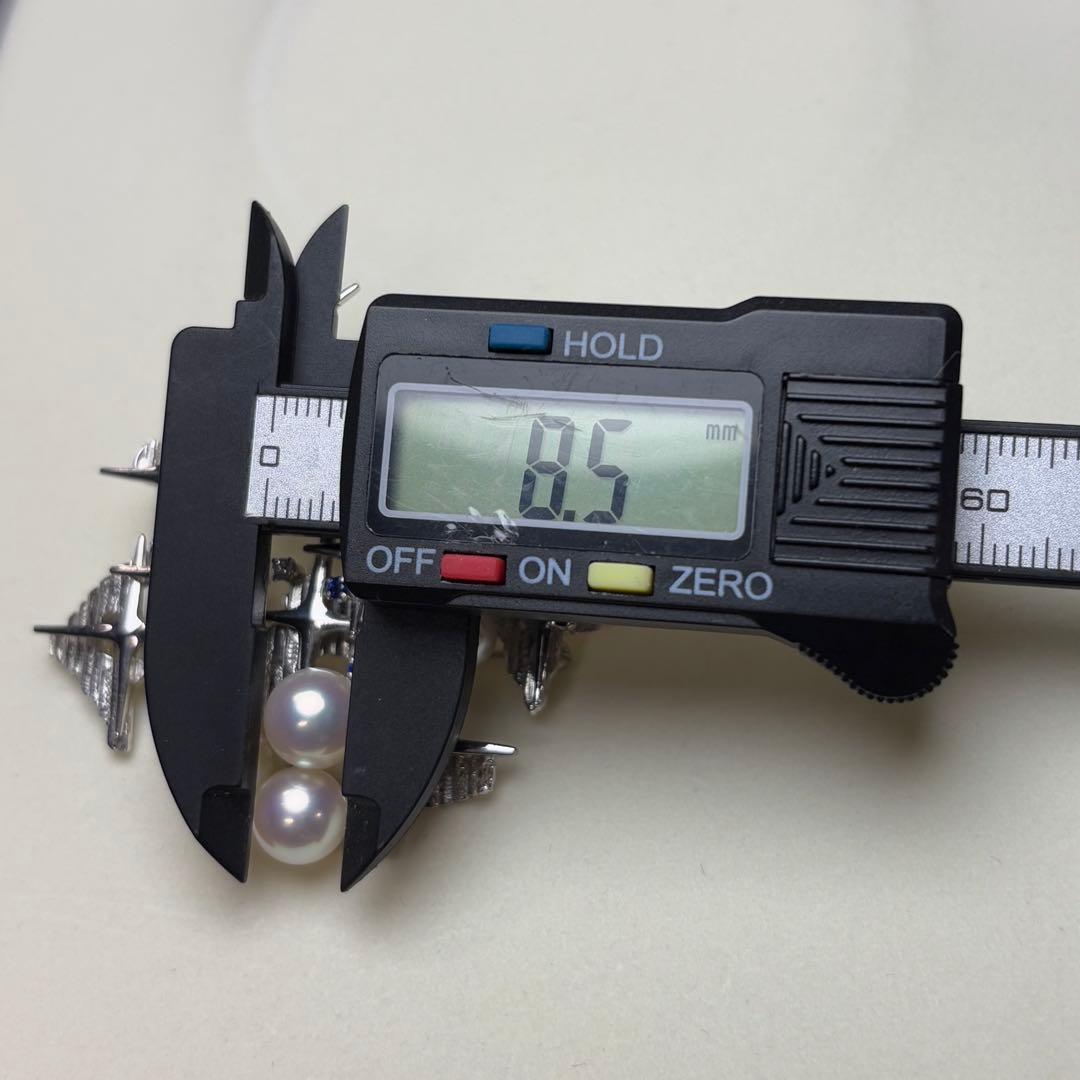 TASAKI アコヤ真珠 ブローチ 最大8.5mm WGK14 - メルカリ