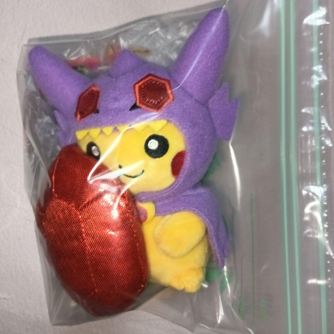 メガヤミラミポンチョを着たピカチュウ ぬいぐるみマスコット ポケモン
