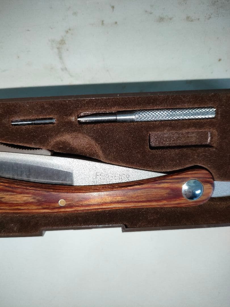 うみ吉様専用 FEATHER レザー ホルダー フェザー 木柄 木製 理容 美容