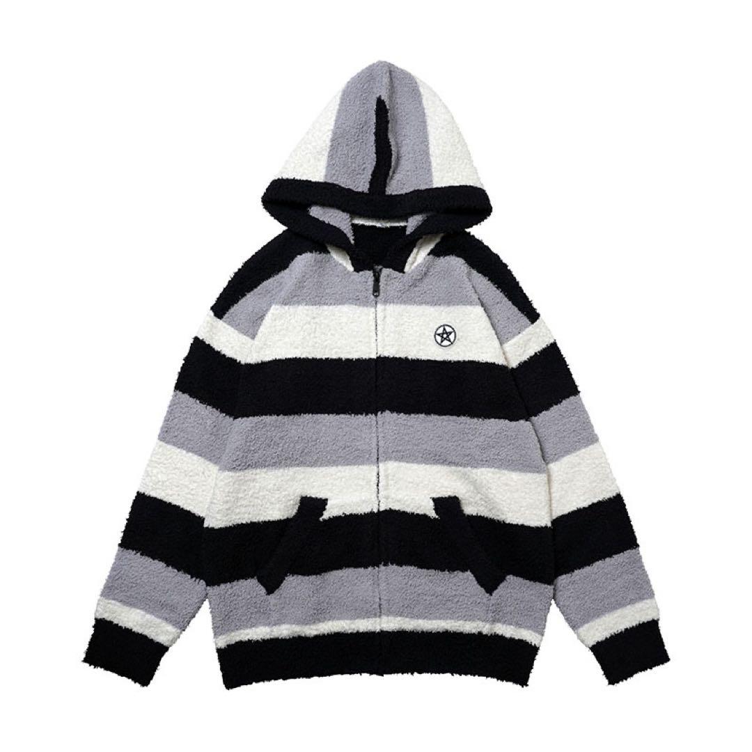 BUCK-TICK 星野プロデュースもこもこボーダーパーカー - メルカリ