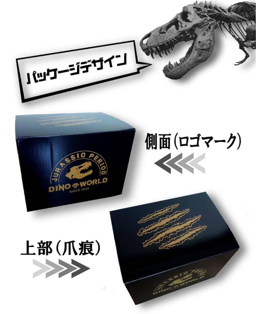 お得な2個セット！ ティラノサウルス 化石 インテリア 雑貨 オブジェ