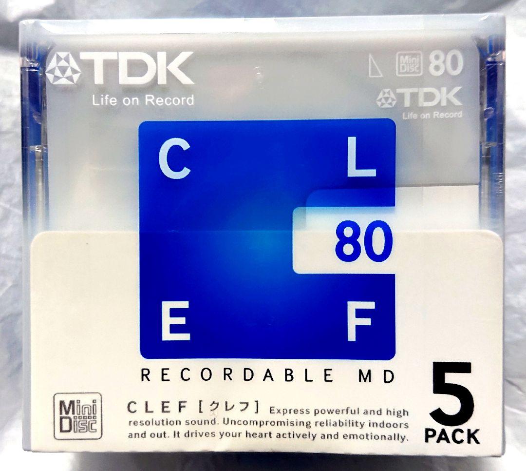 MDメディア『TDK CLEF 80分用 5枚パック』【新品・未開封】 - メルカリ
