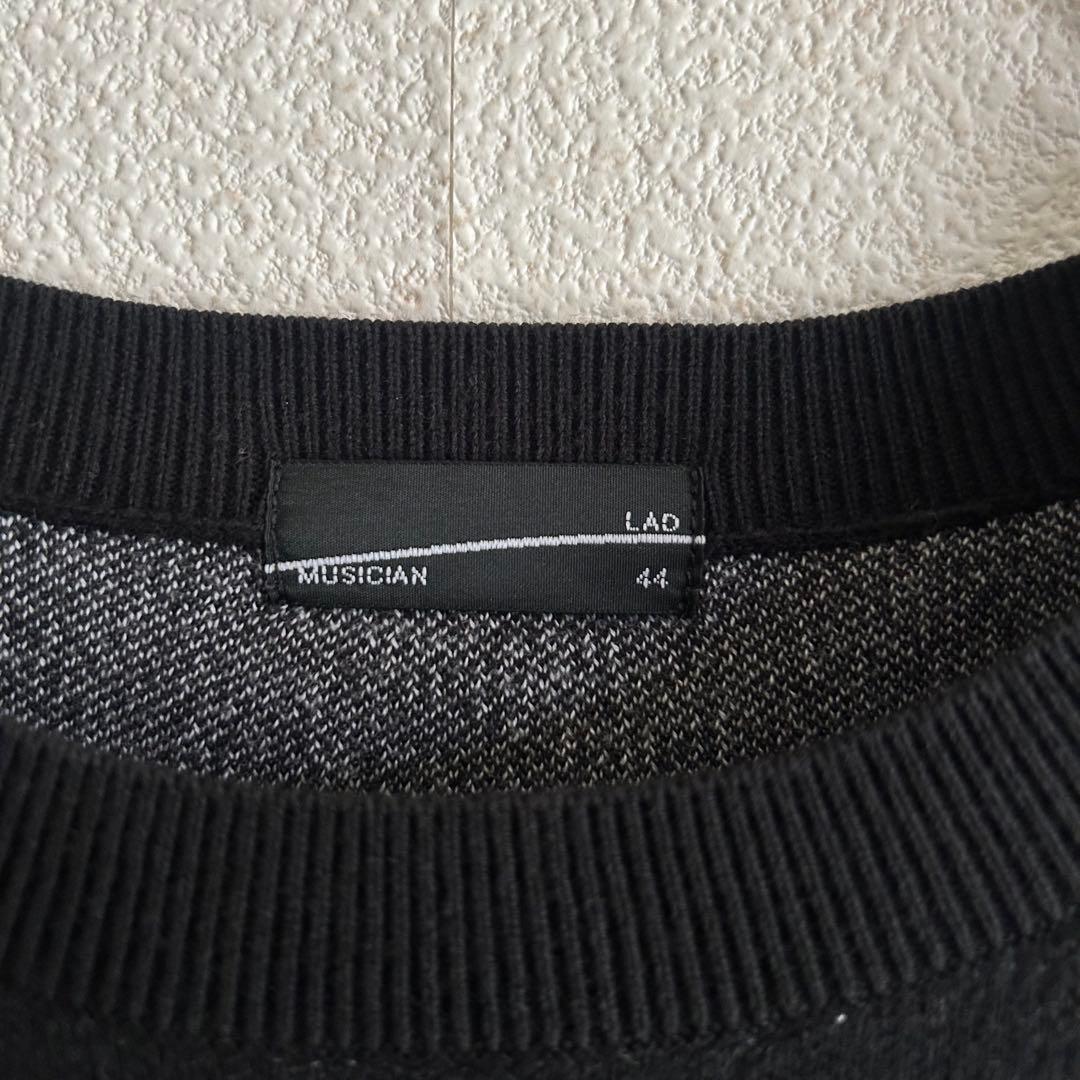LAD MUSICIAN ラッドミュージシャン ニット 花柄 コットン 黒 - メルカリ