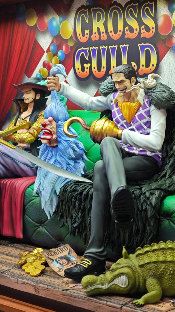 ワンピース クロスギルド ミホーク クロコダイル フィギュア ガレージ