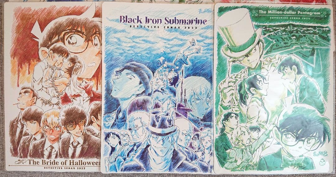 名探偵コナン 劇場版 映画グッズ 下敷き まとめ売り① - メルカリ