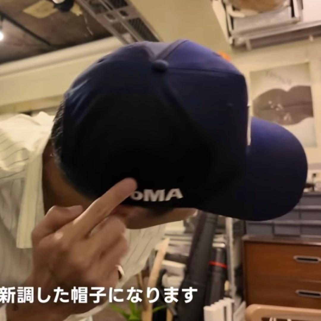 美品❗️】 oMA studios キャップ ブナ USA ネイビー - メルカリ