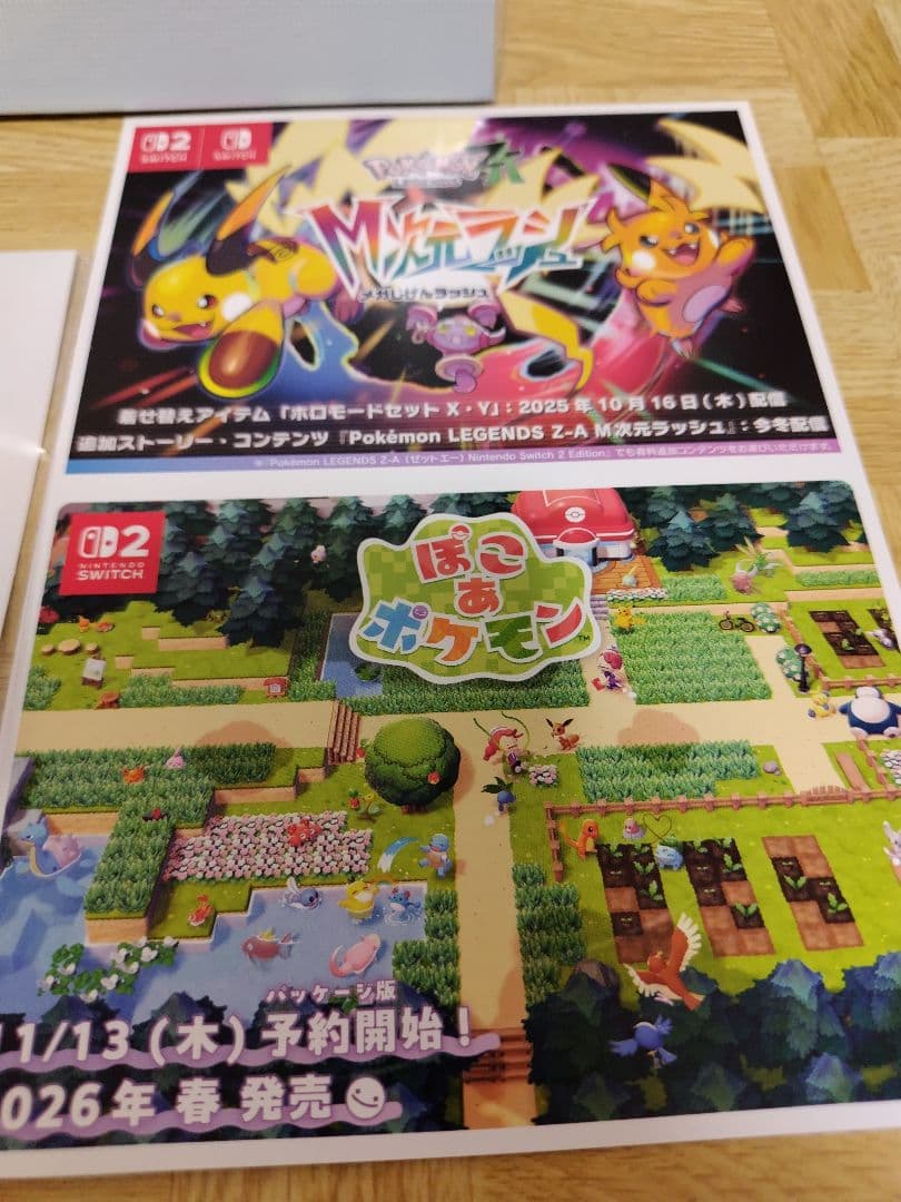 ポケモンレジェンズ ZA ART Book & キーホルダーポケセン早期購入特典
