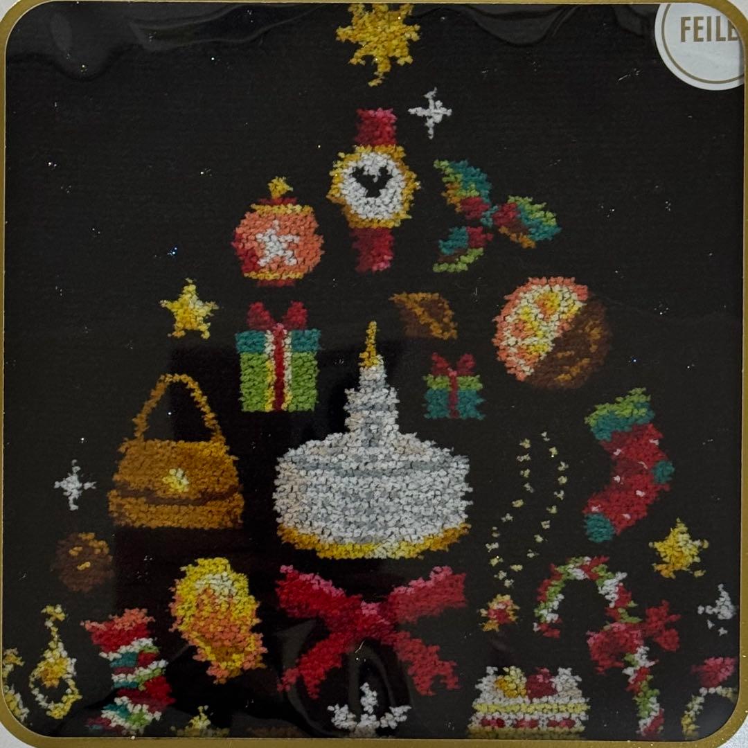 和光限定 フェイラーWAKO TREE ハンカチ（ブラック1枚・グリーン1枚