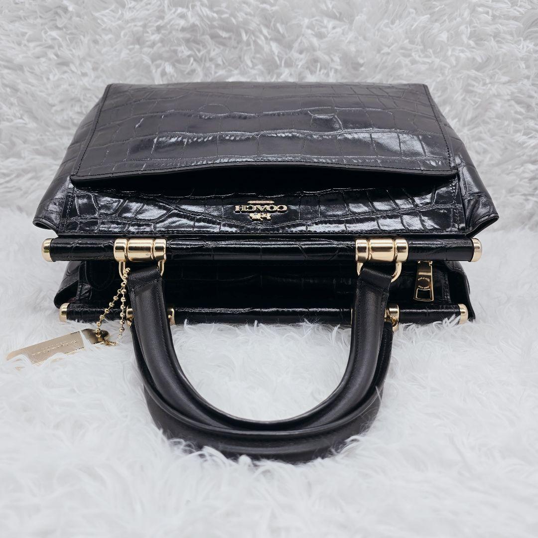 極美品✨COACH コーチ グレース 2way ショルダーバッグ 黒 付属品完備