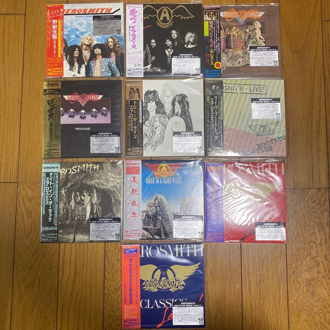 AEROSMITH 紙ジャケ10セット エアロスミス 93年リマスター盤 第4回発売分は、エアロスミスの熱狂的なステージの模様を収録した