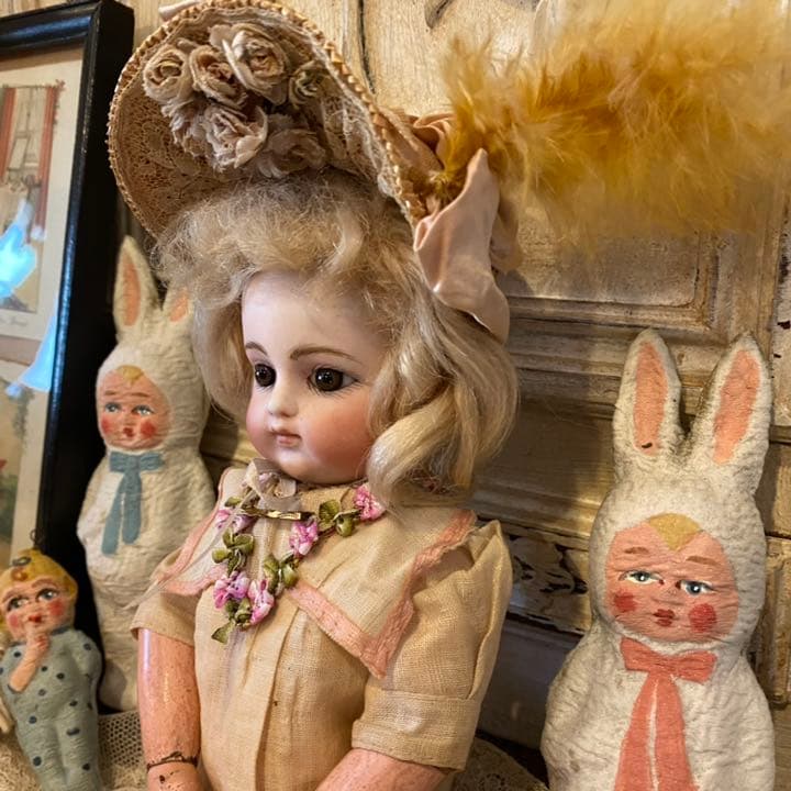 フランスアンティーク ビスクドール ゴーチェ ブロックレター - メルカリ