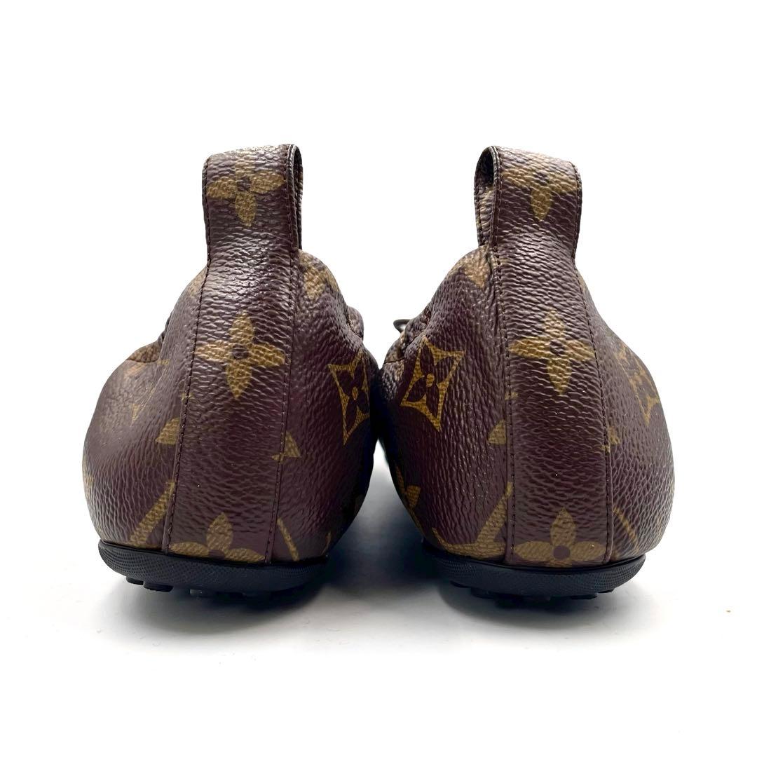 《超美品》ルイヴィトン フラット バレエシューズ パンプス リボン モノグラム