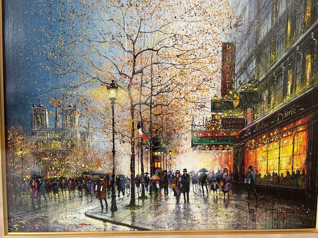 ギィ・デサップ 「宵のノートルダム」油彩 12号 ◇希少原作◇ - メルカリ