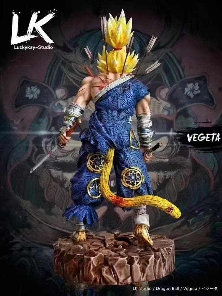 ドラゴンボール 魔人ベジータ 武士 フィギュア ガレージキット 塗装