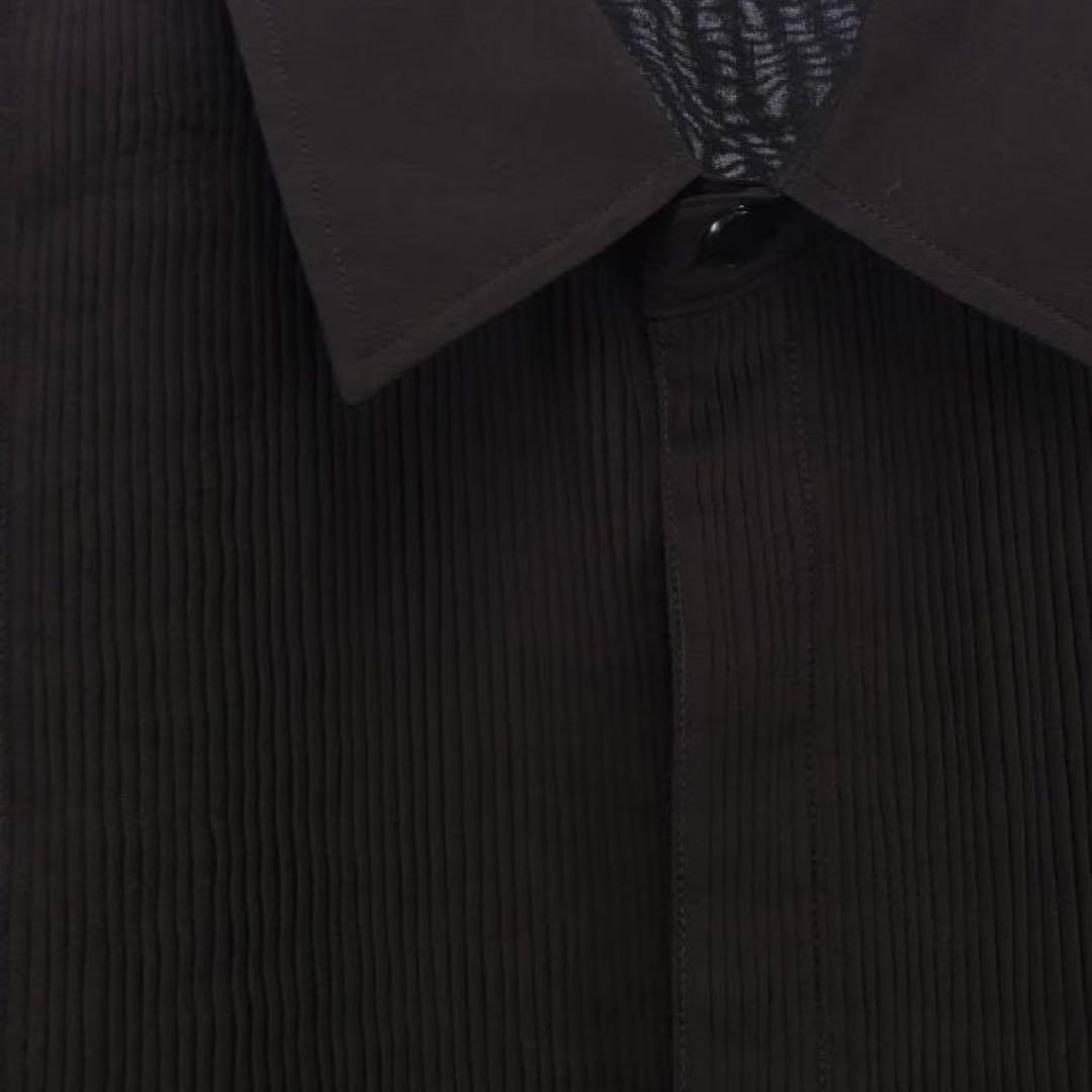 トゥモローランドビー シルクローン ボザムシャツ ブラック シルク100