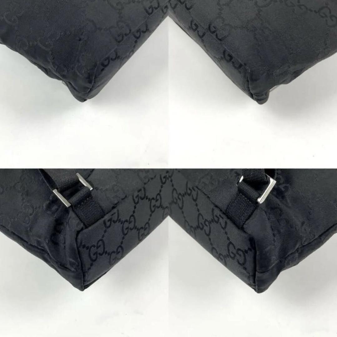 希少 極美品◇ GUCCI ◇リュック 巾着型 GGキャンバス ナイロン レザー