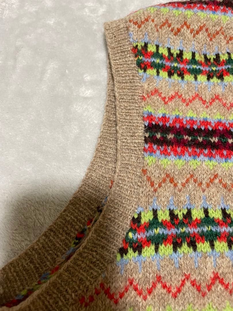 ラルフローレンパープルレーベル ハンドニット ベスト M - メルカリ