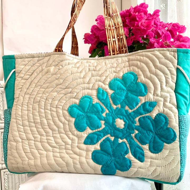 ハワイアンキルト バッグ レッスンバッグ フラガール カヒコ オーダー