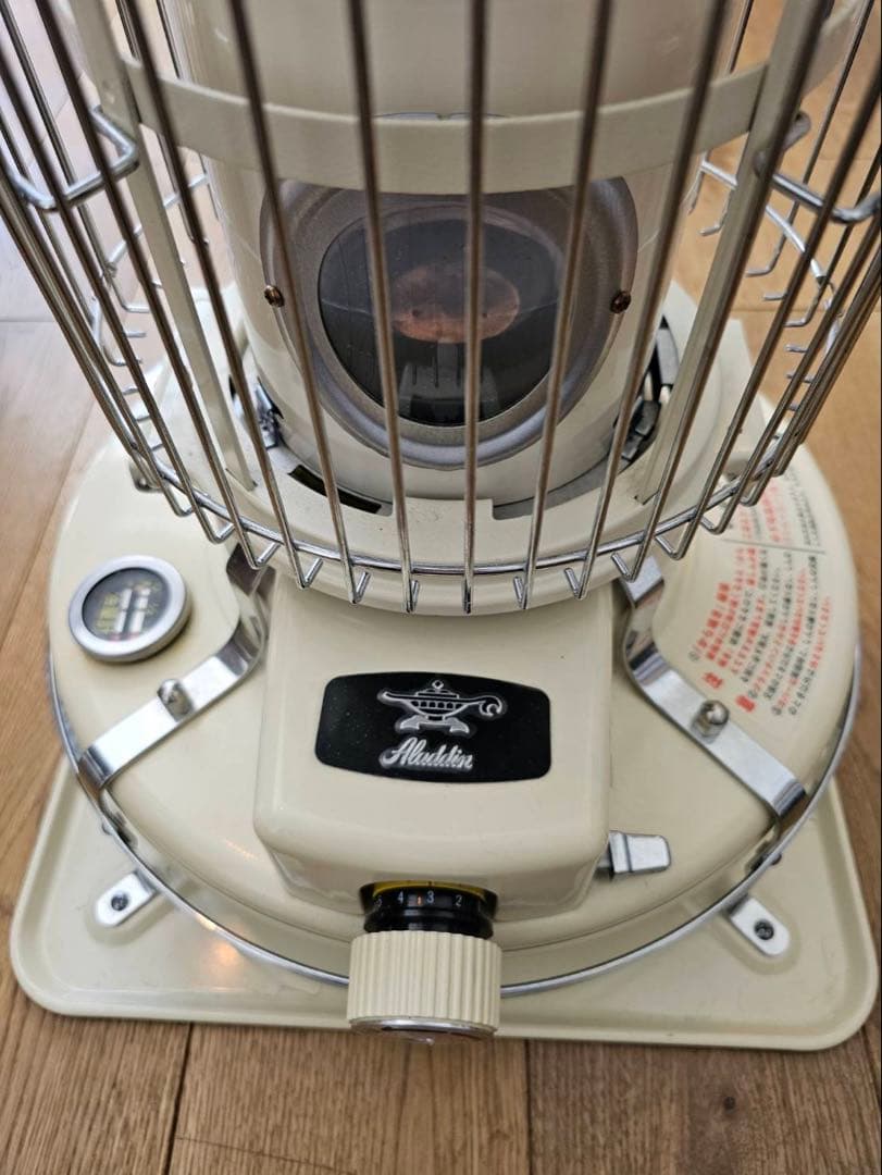 アラジン Aladdin ガスストーブ ホワイト/給油ポンプ グリーン セット