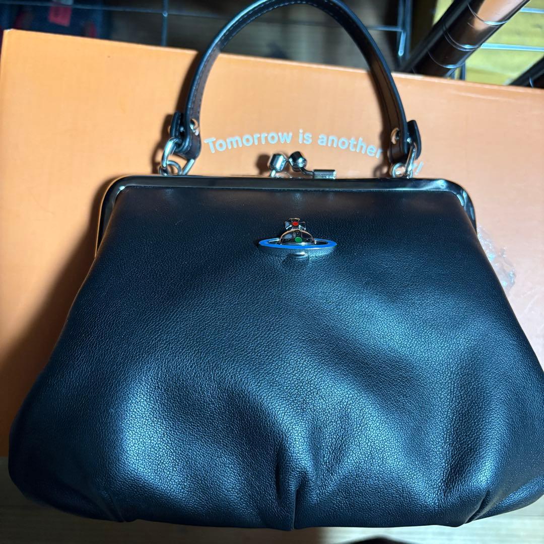 保証書有 vivienne westwood emma レザーがま口バッグ - メルカリ