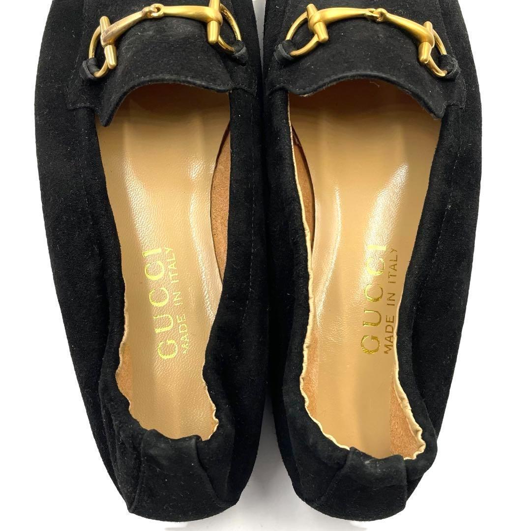 《未使用品》GUCCI グッチ ホースビット ビットモカシン ゴールド金具 黒系