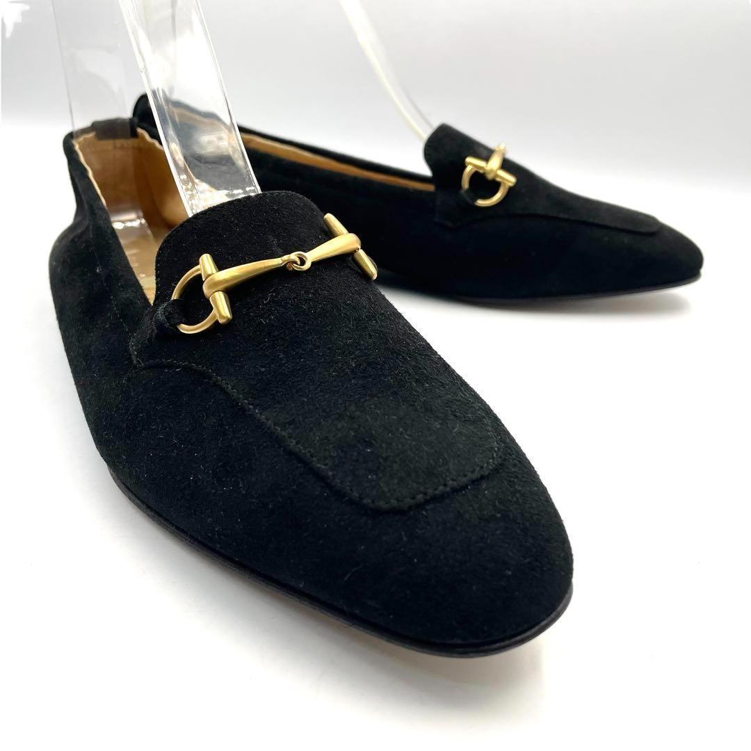 《未使用品》GUCCI グッチ ホースビット ビットモカシン ゴールド金具 黒系
