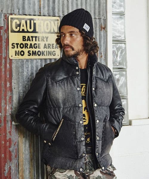 ヒステリックグラマー X ロッキーマウンテン 36 S ダウンベスト デニム