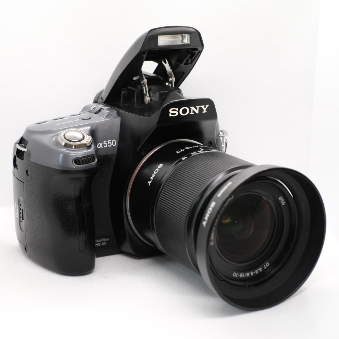 SONY α550 18-70mmレンズセット 初心者 一眼レフカメラ 訳あり