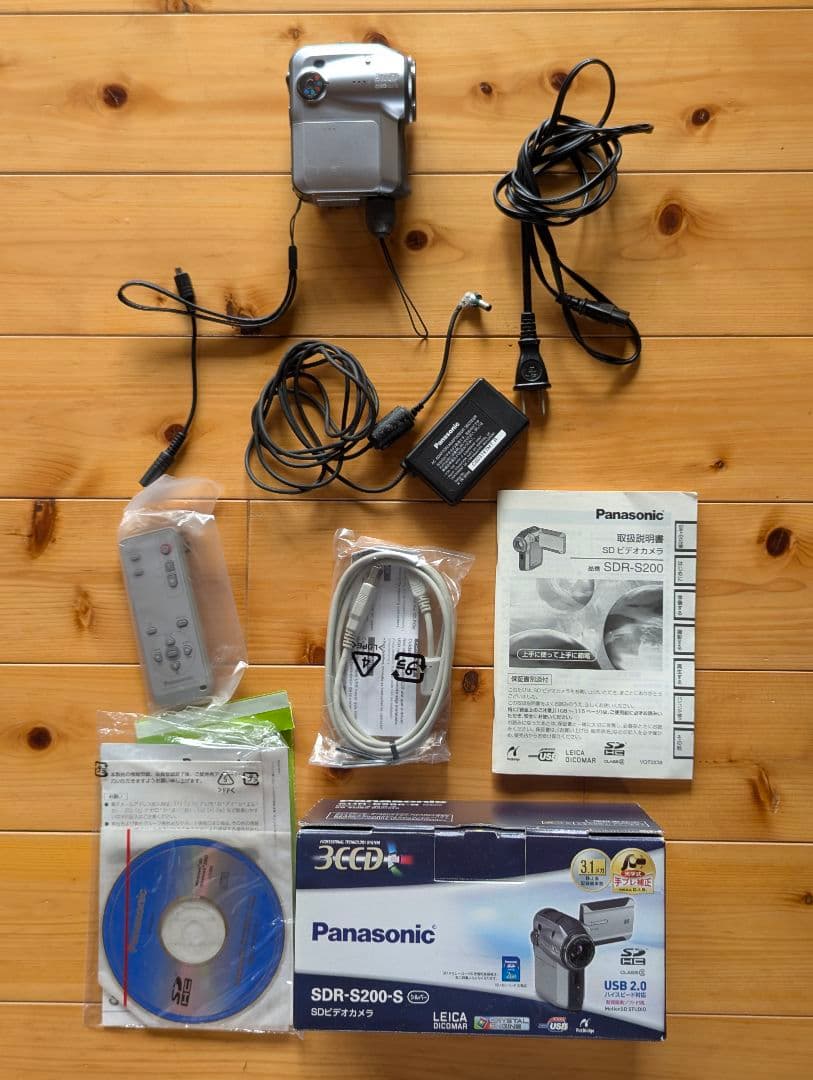 Panasonic SDR-S200-S ビデオカメラ 本体 ジャンクビデオ】550円 Panasonic SDR-S200 動作検証・作例 2006年