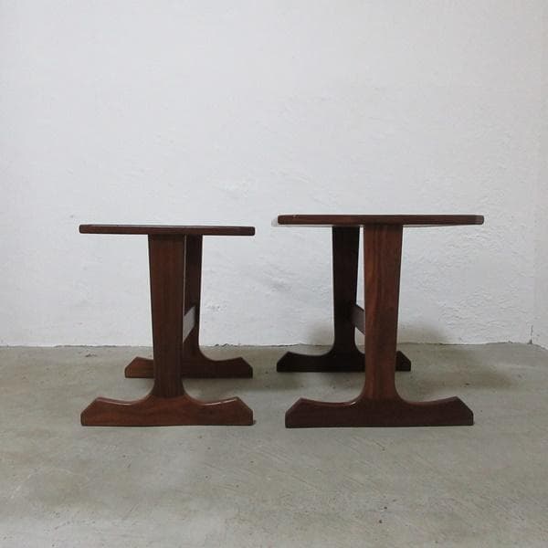 イギリス ビンテージ 家具 ネストテーブル 入れ子タイル張り 英国