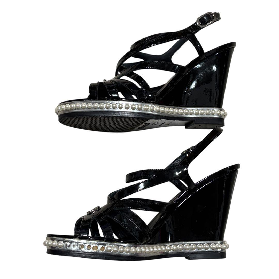 CHANEL シャネル ココマーク パール サンダル 36 1/2｜CHANEL シャネル