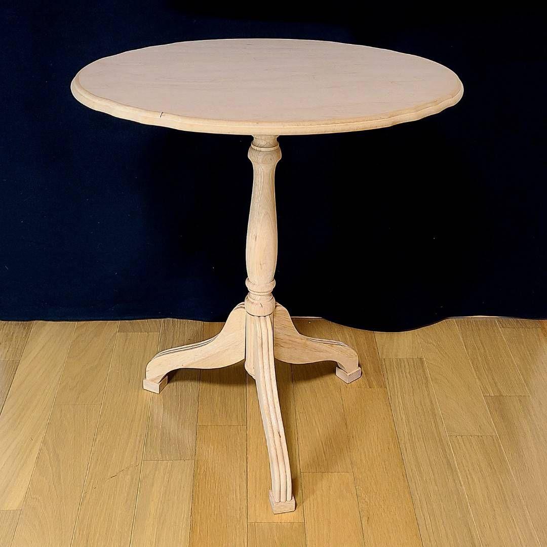 チルトトップテーブル トールペイント 白木素材 - メルカリ