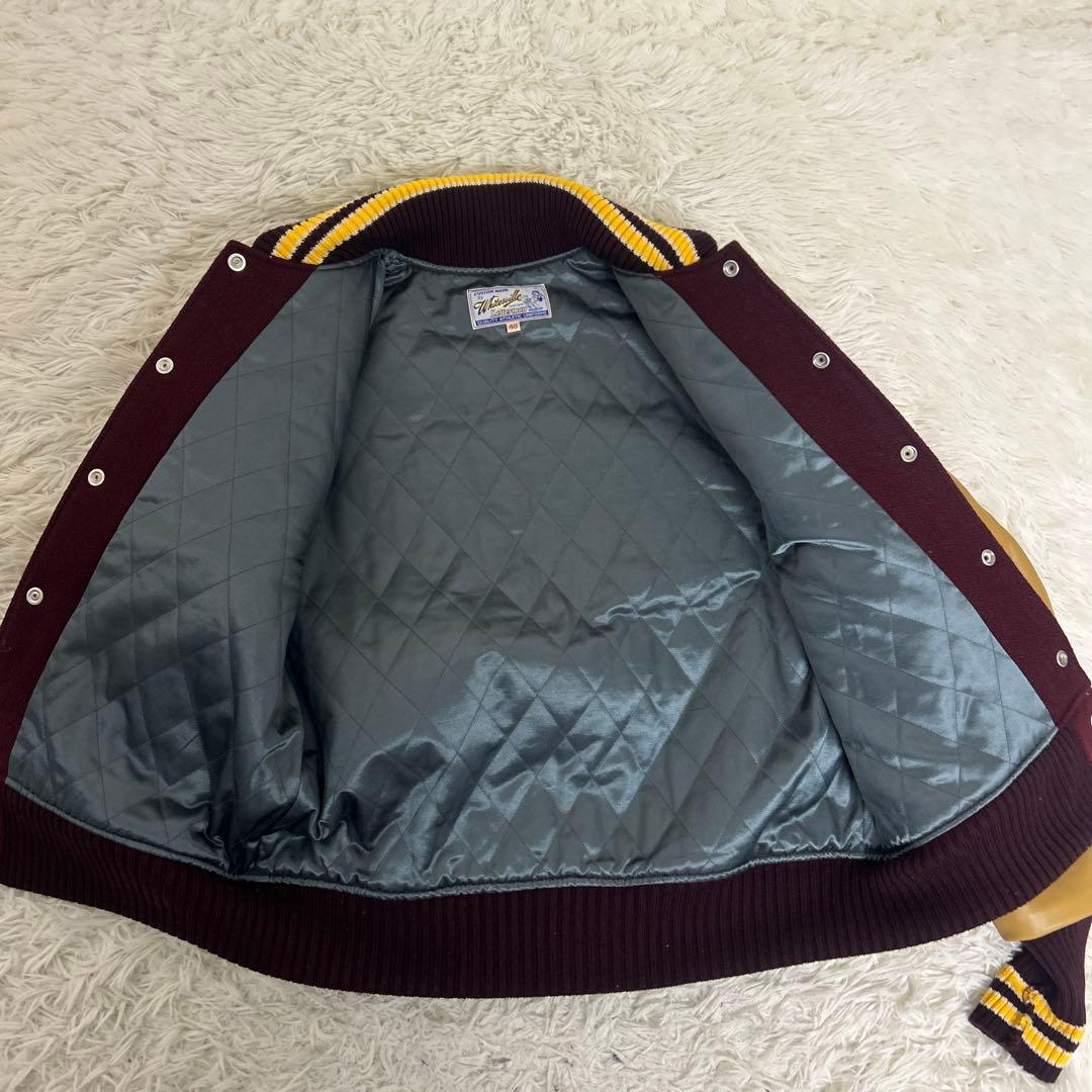 極美品】WHITESVILLE スタジャン フルデコ フットボール 40 - メルカリ