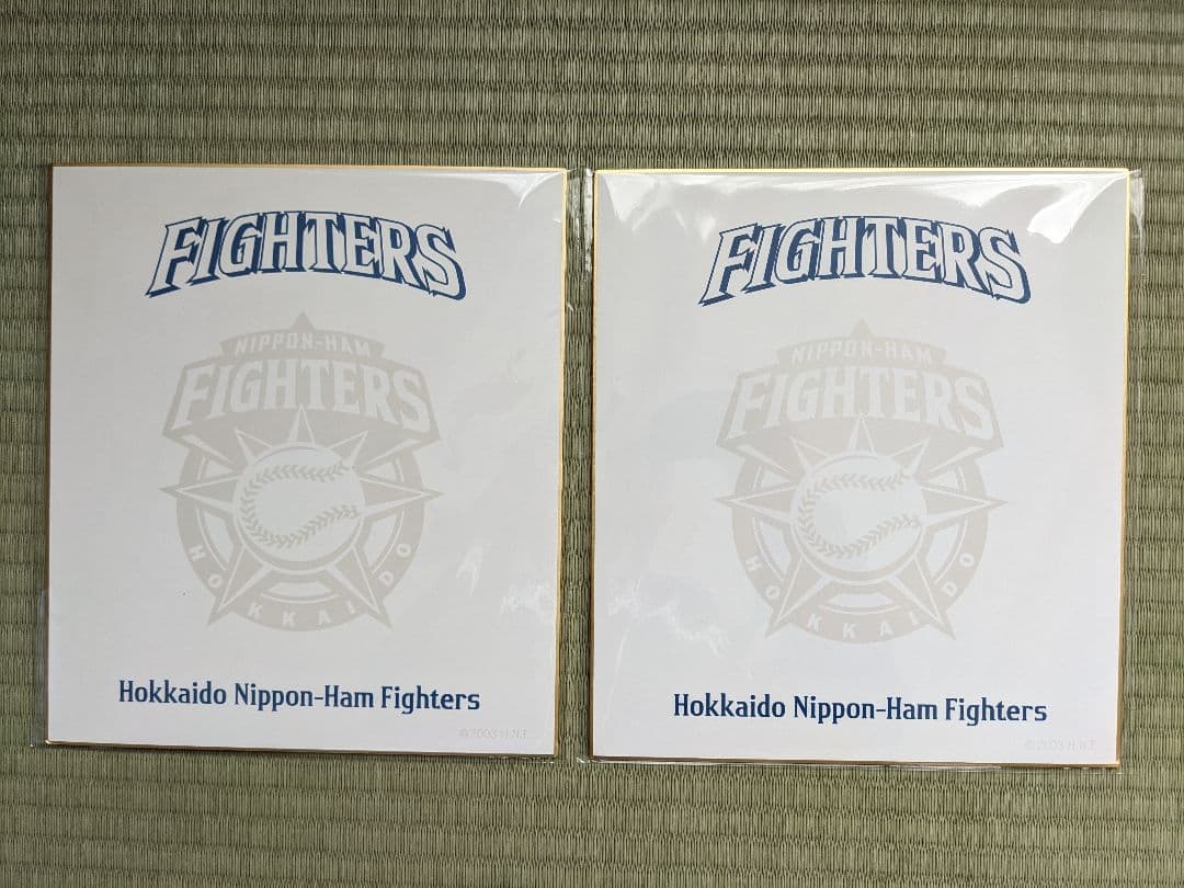 ダルビッシュ有・稲葉篤紀・北海道日本ハムファイターズ色紙・岩本勉