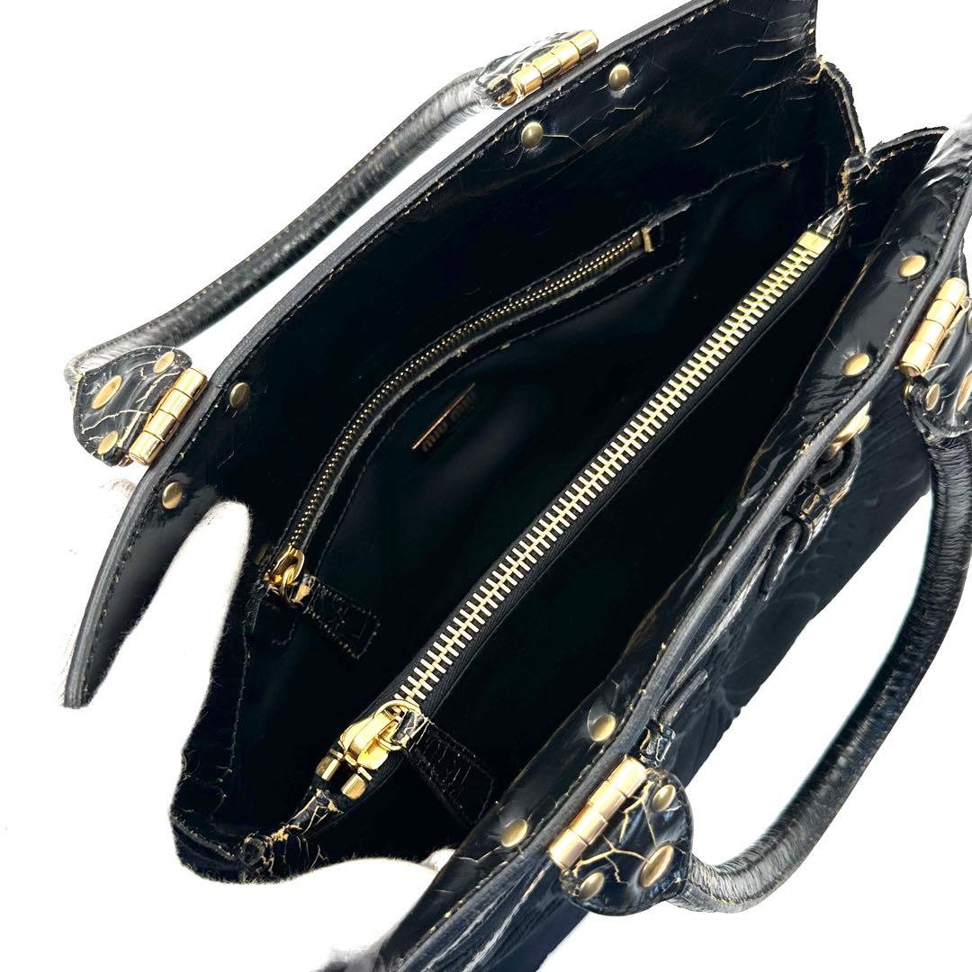 《美品》miu miu アーカイブ アンティーク加工 ゴールド金具 ハンドバッグ