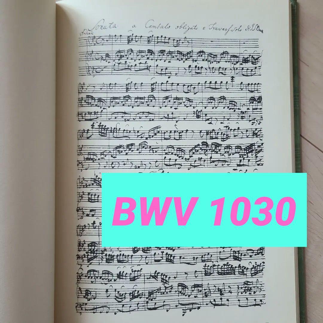 バッハ BWV1030 ロ短調ソナタ ベルリン写本 ファクシミリ譜 SPES バッハ：フルート・ソナタ ロ短調 BWV 1030(ハードカバー) 【輸入