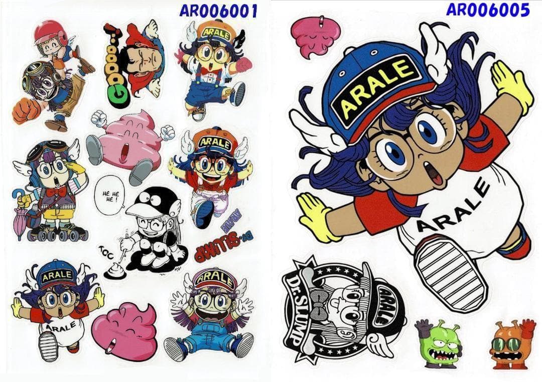 2枚セット】Dr.スランプアラレちゃんー6 防水ステッカー シール