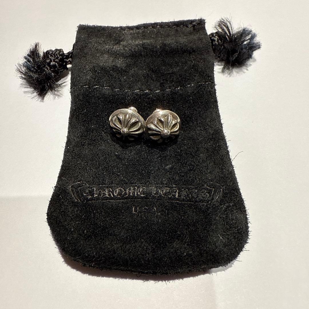 クロムハーツ　クロスボール　スタッドピアス　両耳 CHROME HEARTS クロムハーツ クロスボール スタッドピアス クロス