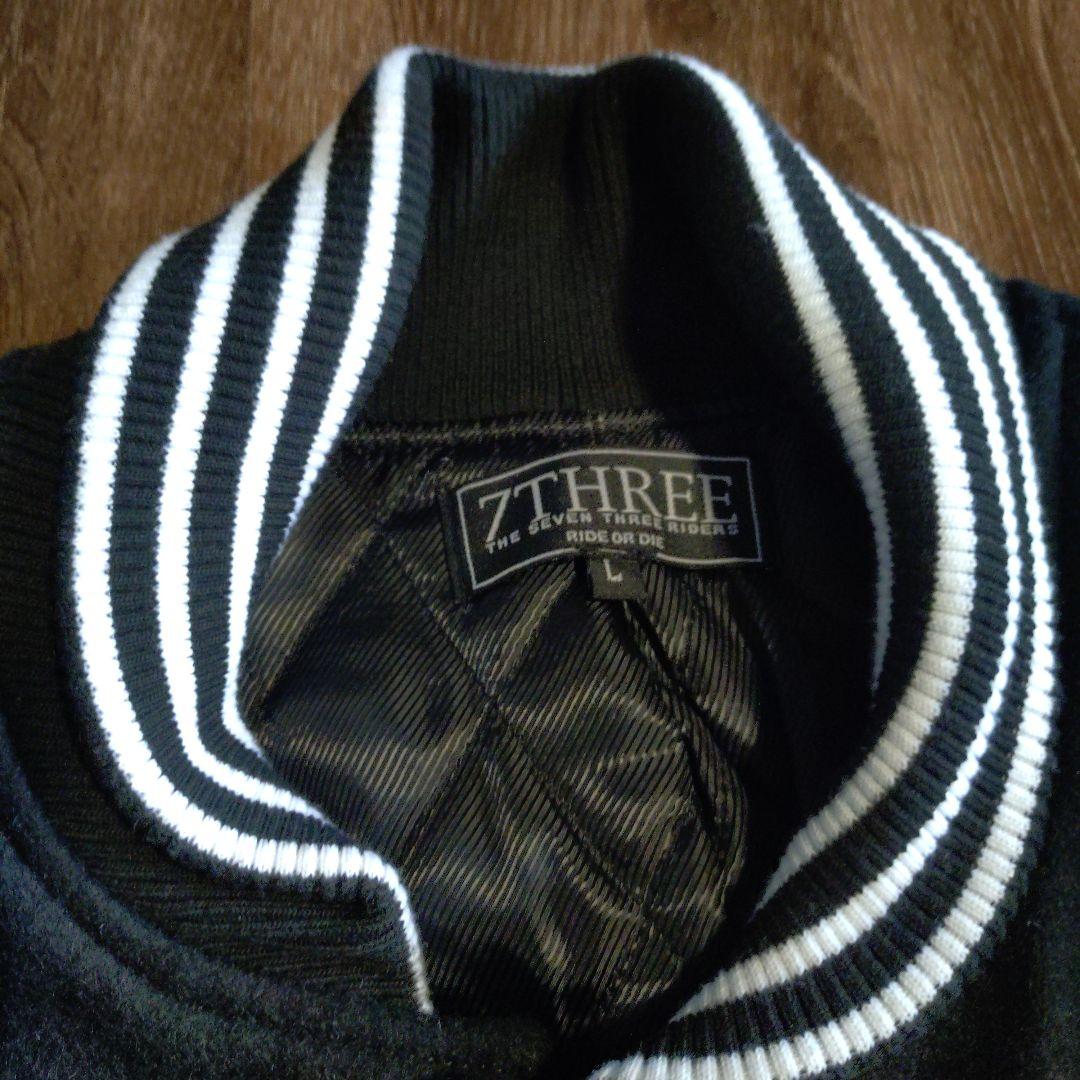 7THREE ブラック スタジャン【Lsize】 メンズ