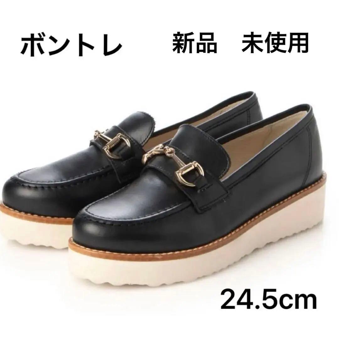 セール　新品 未使用 ボントレ ローファー 靴 本革 ブラック 39 セール 新品 未使用 ボントレ ローファー 靴 本革 ブラック 39 - メルカリ