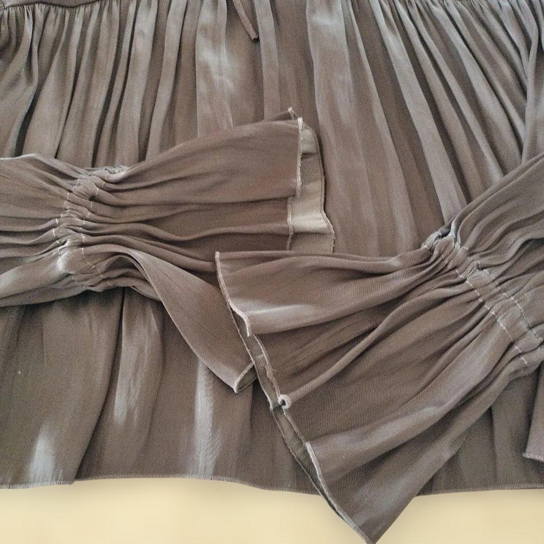 売切 アニュアンス anuans ネックフリルギャザーブラウス 定価17600円