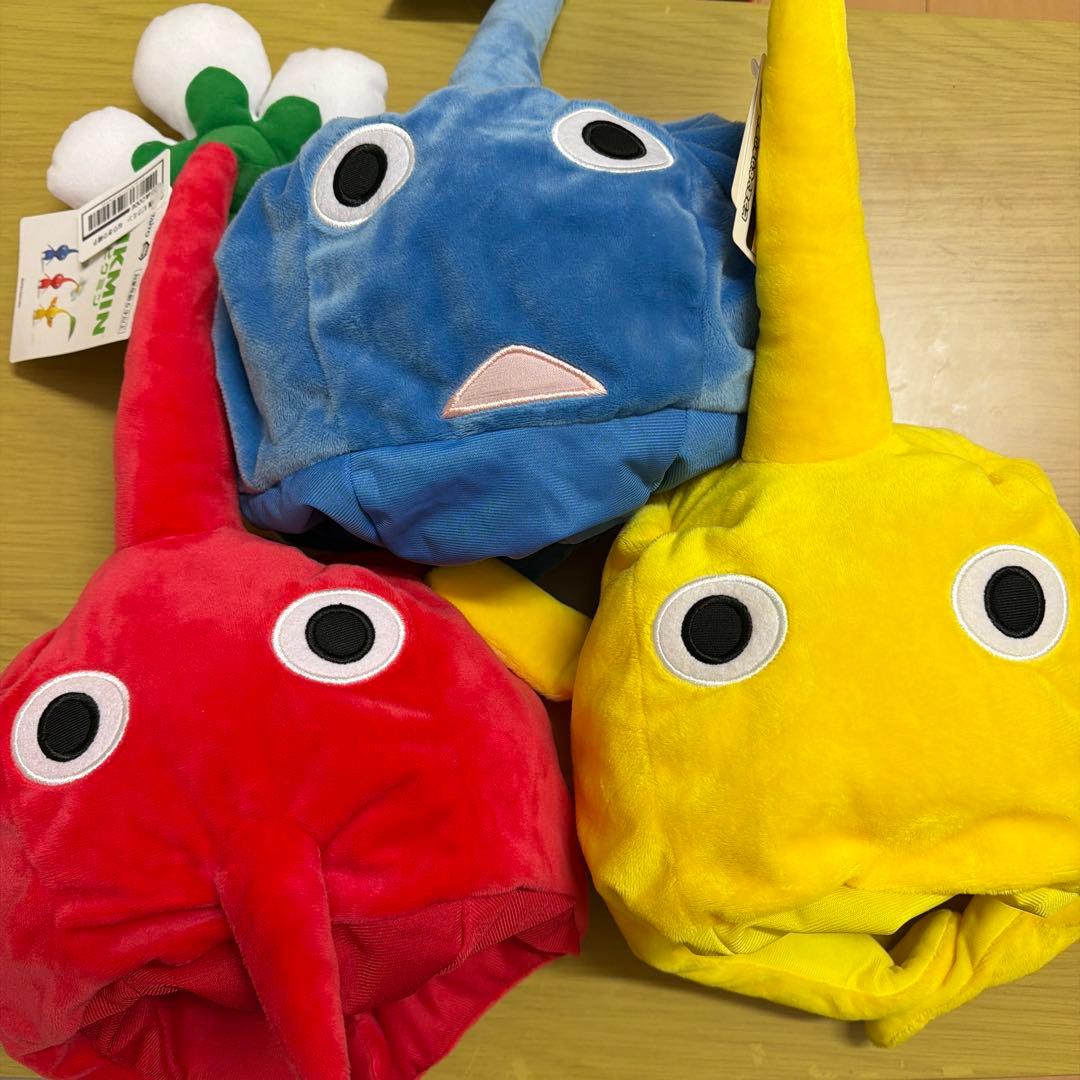 ピクミン なりきり帽子 赤ピクミン 青ピクミン 黄ピクミン 3点セット