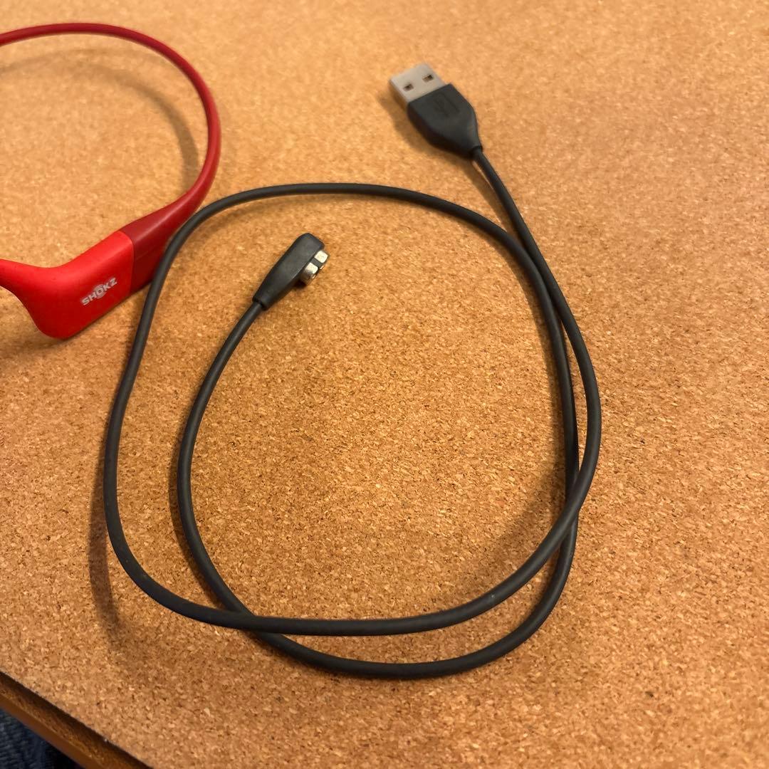 Shokz 骨伝導イヤホン レッド - メルカリ